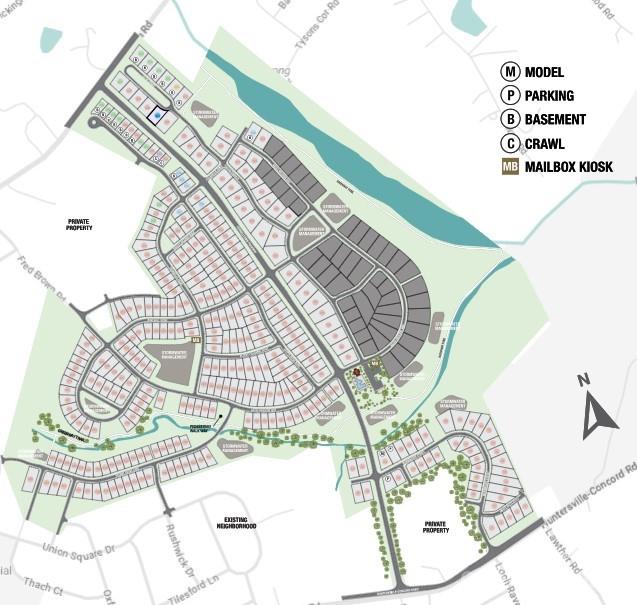 18129 Sulton Ter, Huntersville, NC 28078 - map showing property parcels