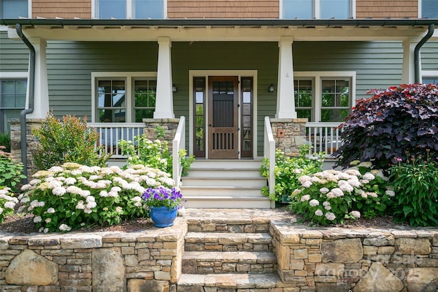 4 Fitzgerald Rd, Black Mountain, NC 28711 - entrance to property featuring covered porch