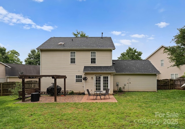8808 Palmutum Pl, Charlotte, NC 28269 - back of house featuring a patio area and a pergola