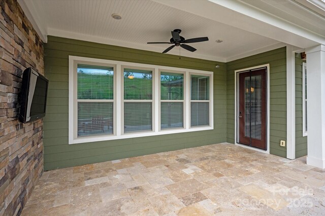 1244 Weir Ct, Fort Mill, SC 29708 - view of patio / terrace featuring a ceiling fan