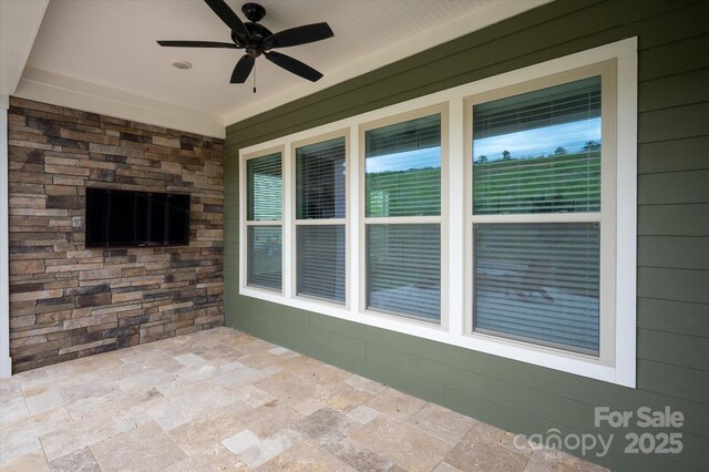 1244 Weir Ct, Fort Mill, SC 29708 - view of patio with ceiling fan