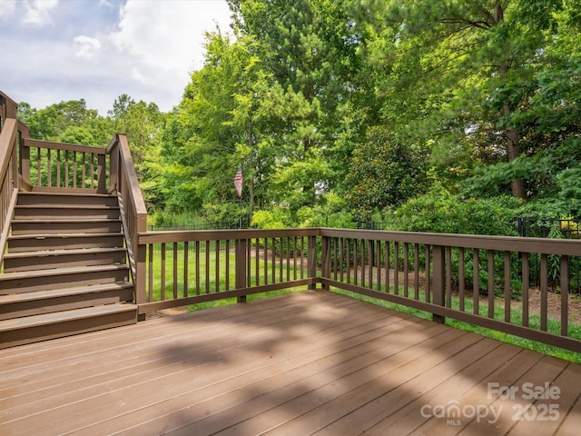 5805 Copperleaf Commons Ct, Charlotte, NC 28277 - wooden terrace with stairs