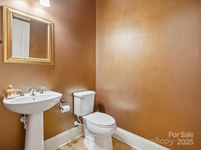 5805 Copperleaf Commons Ct, Charlotte, NC 28277 - bathroom with toilet and tile patterned floors