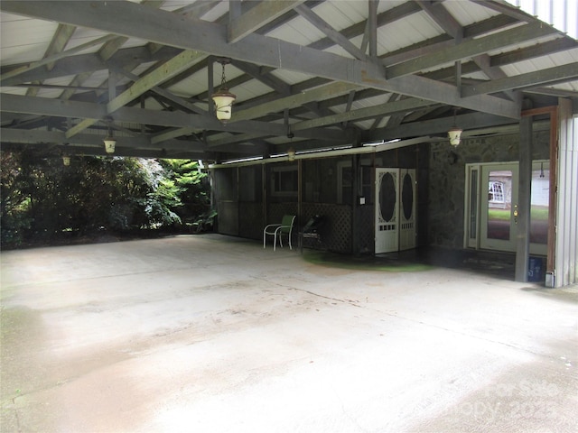 3838 Cliffside Rd, Mooresboro, NC 28114 - garage featuring a carport