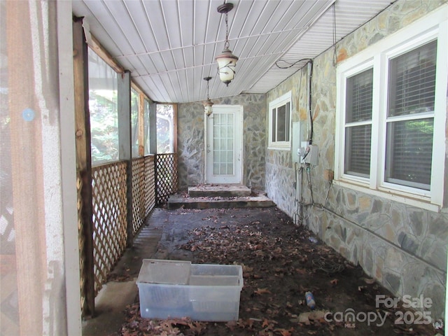 3838 Cliffside Rd, Mooresboro, NC 28114 - view of unfurnished sunroom