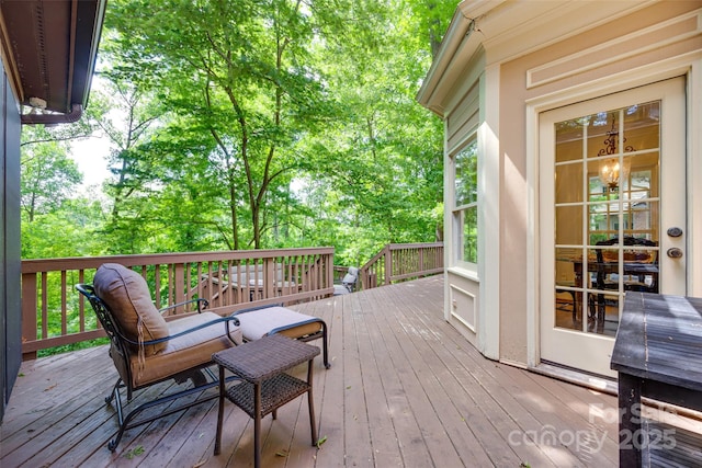 10215 Balmoral Cir, Charlotte, NC 28210 - view of wooden deck