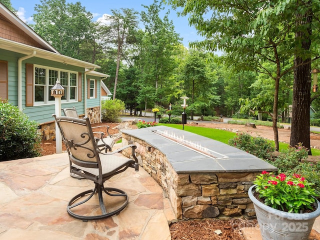 1165 Mountain Laurel Dr, Columbus, NC 28722 - view of patio featuring view of scattered trees