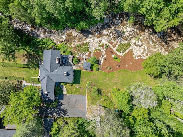 400 Kings Dr, Lake Lure, NC 28746 - aerial view of property and surrounding area