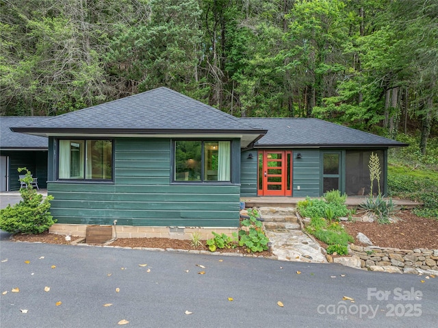 400 Kings Dr, Lake Lure, NC 28746 - view of front of home featuring roof with shingles and crawl space