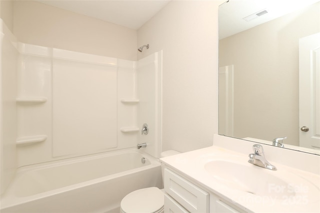 3349 Ellingford Rd, Charlotte, NC 28214 - bathroom featuring toilet, vanity, and  shower combination