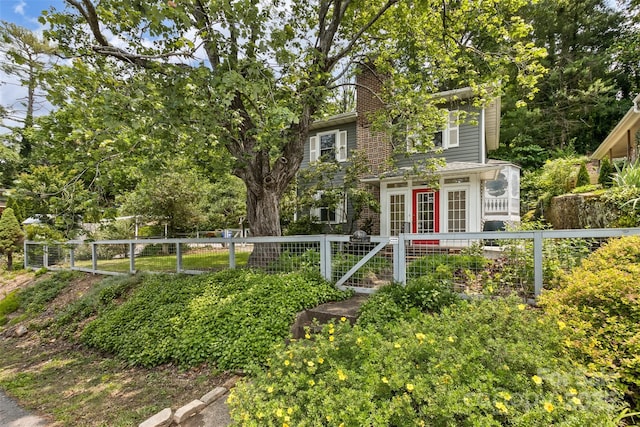 20 Kenilwood Pl, Asheville, NC 28803 - view of front of property featuring a fenced front yard and a gate