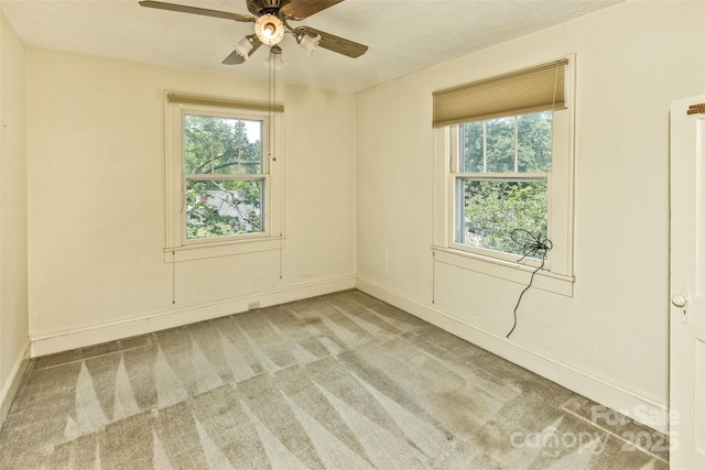 20 Kenilwood Pl, Asheville, NC 28803 - spare room with carpet flooring, healthy amount of natural light, a ceiling fan, and baseboards