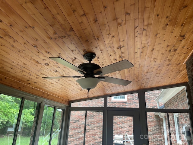 1619 Bellamy Cir, Albemarle, NC 28001 - detailed view of wood ceiling and ceiling fan