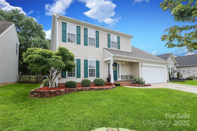 2018 Rosewater Ln, Indian Trail, NC 28079 - view of front of house featuring concrete driveway and an attached garage