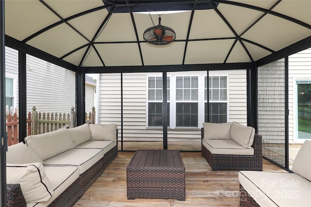 2018 Rosewater Ln, Indian Trail, NC 28079 - sunroom / solarium featuring an outdoor living space