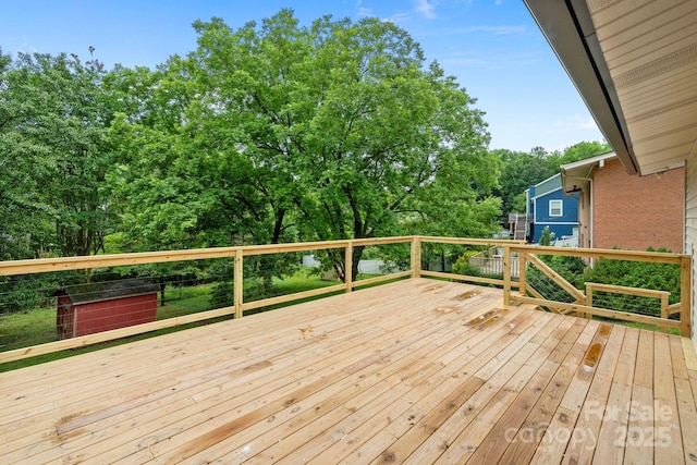 3326 Winterfield Pl, Charlotte, NC 28205 - deck featuring view of scattered trees