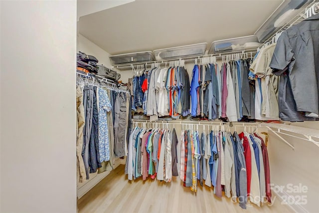 118 Tayport Dr, Troutman, NC 28166 - walk in closet featuring wood finished floors