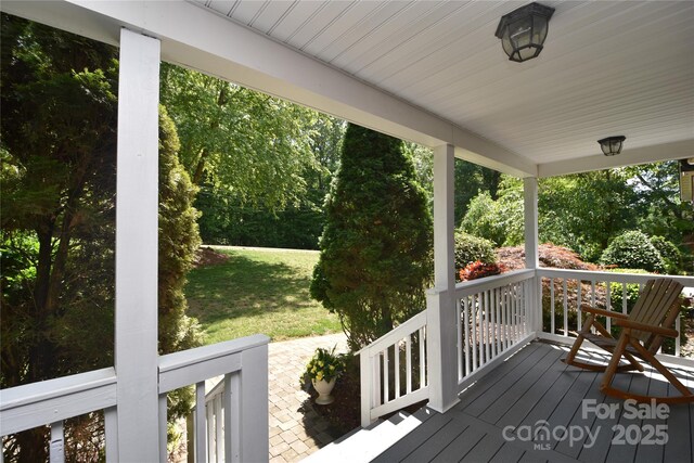 118 Tayport Dr, Troutman, NC 28166 - view of wooden porch
