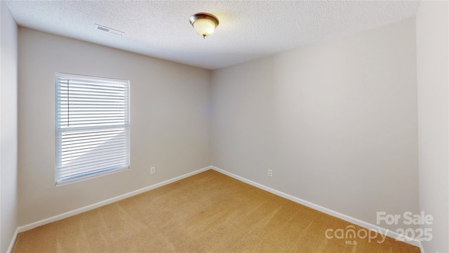8139 Deodora Cedar Ln, Charlotte, NC 28215 - empty room with light colored carpet, a textured ceiling, and baseboards