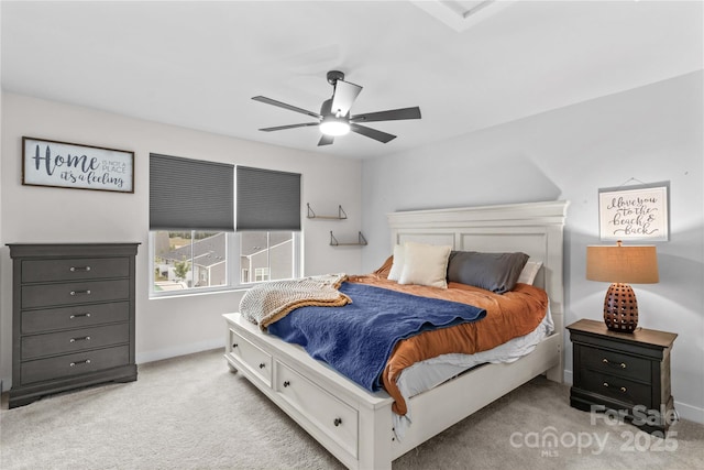 124 Kristin View Ln Unit C, Troutman, NC 28166 - carpeted bedroom featuring baseboards and ceiling fan