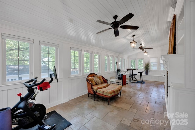 361 5th St NW, Hickory, NC 28601 - sunroom featuring stone tile floors
