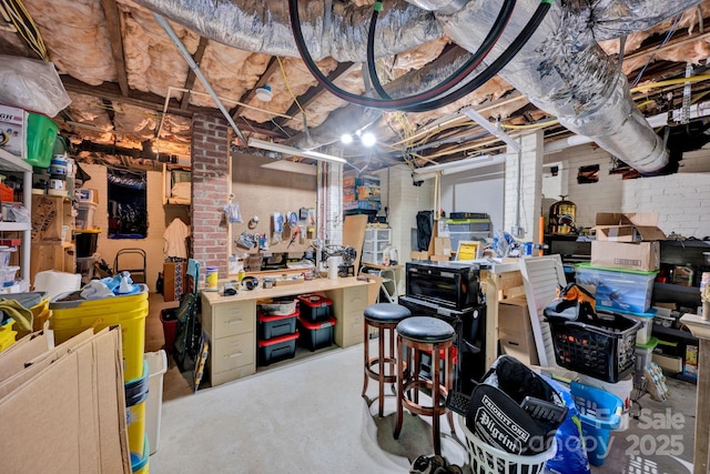 361 5th St NW, Hickory, NC 28601 - unfinished basement featuring a workshop area