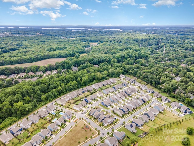915 Claires Creek Ln, Davidson, NC 28036 - aerial view of residential area featuring a heavily wooded area
