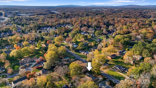 841 12th Ave NW, Hickory, NC 28601 - aerial view of property and surrounding area featuring a heavily wooded area
