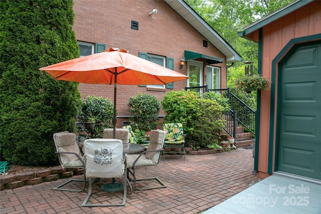 229 Hubbard Hollow Rd, Rosman, NC 28772 - view of patio / terrace featuring outdoor dining area