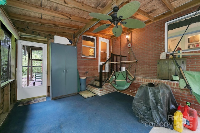 229 Hubbard Hollow Rd, Rosman, NC 28772 - unfurnished sunroom with beam ceiling