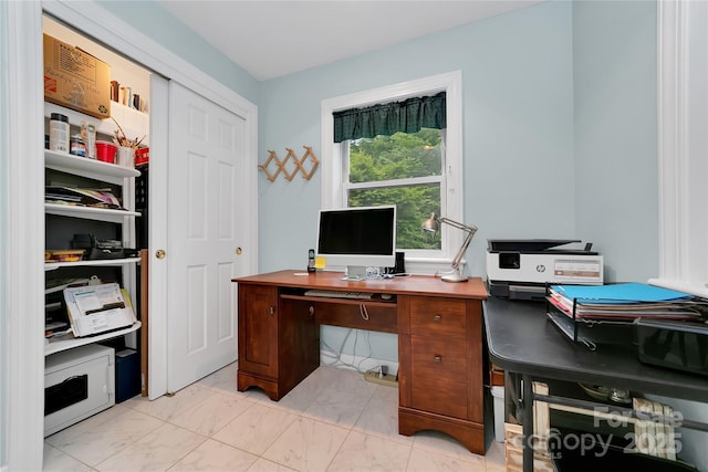 229 Hubbard Hollow Rd, Rosman, NC 28772 - office space with light marble finish flooring