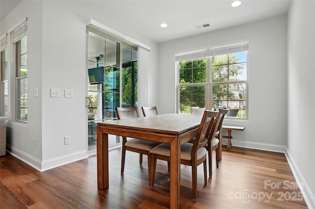 7322 Vesper Dr, Huntersville, NC 28078 - dining room with wood finished floors and recessed lighting