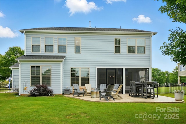 7322 Vesper Dr, Huntersville, NC 28078 - back of property with a patio area