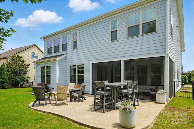 7322 Vesper Dr, Huntersville, NC 28078 - back of house with a patio area