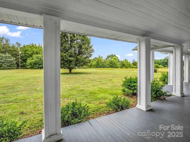226 Dobbins Rd, Ellenboro, NC 28040 - view of grassy yard with view of wooded area