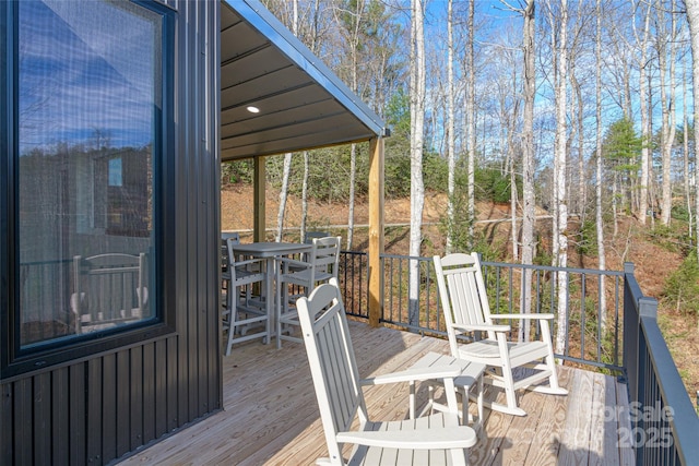 75 S Fork Trl, Lake Toxaway, NC 28747 - view of wooden terrace