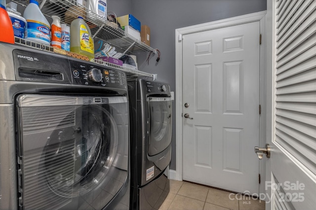 32 White Fox Dr, Fletcher, NC 28732 - laundry room featuring separate washer and dryer and tile patterned floors