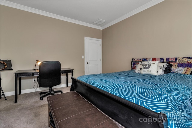 32 White Fox Dr, Fletcher, NC 28732 - carpeted bedroom featuring crown molding and baseboards