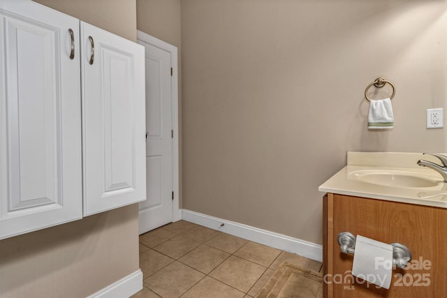 32 White Fox Dr, Fletcher, NC 28732 - bathroom featuring tile patterned floors, vanity, and baseboards