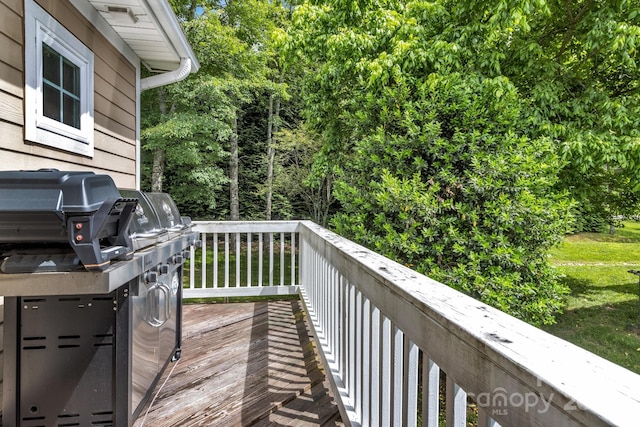 32 White Fox Dr, Fletcher, NC 28732 - deck featuring area for grilling
