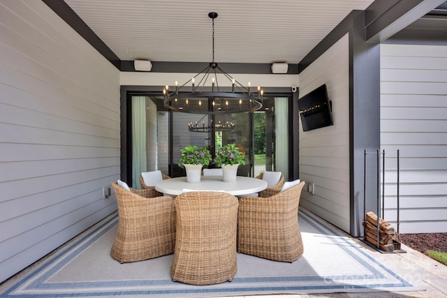 14105 Ryker Way, Davidson, NC 28036 - view of patio with outdoor dining space
