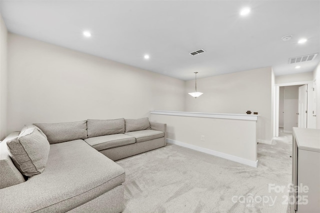 1022 Hinson Forest Rd, Monroe, NC 28110 - living area with recessed lighting and light carpet