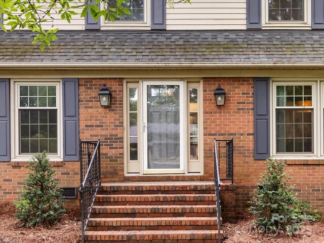6941 Queensberry Dr, Charlotte, NC 28226 - view of exterior entry featuring brick siding