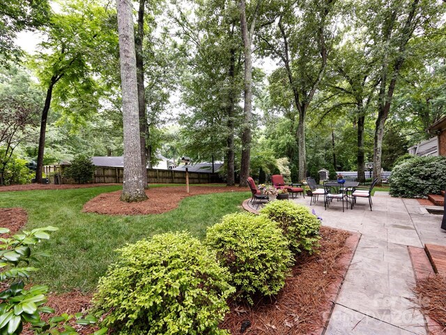 6941 Queensberry Dr, Charlotte, NC 28226 - view of yard with a patio