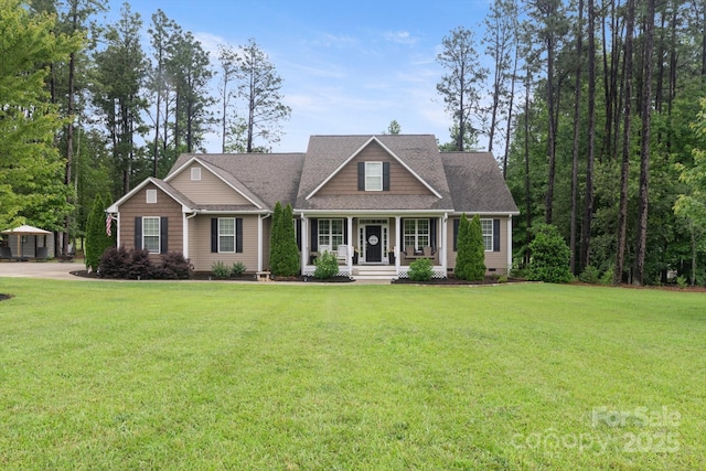 1224 Hooper Creek Rd, Tryon, NC 28782 - view of front of home with a porch and a front yard