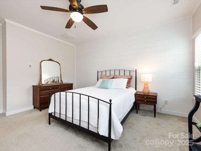 1839 Shumard Ln, Charlotte, NC 28205 - bedroom featuring light colored carpet and a ceiling fan