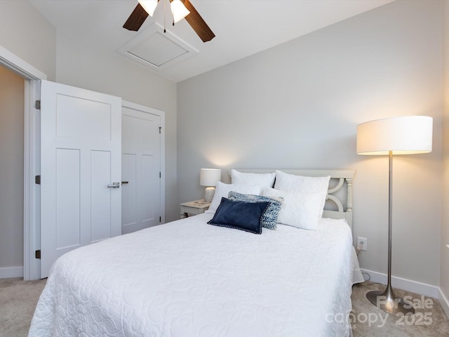 1839 Shumard Ln, Charlotte, NC 28205 - bedroom featuring light colored carpet and a ceiling fan