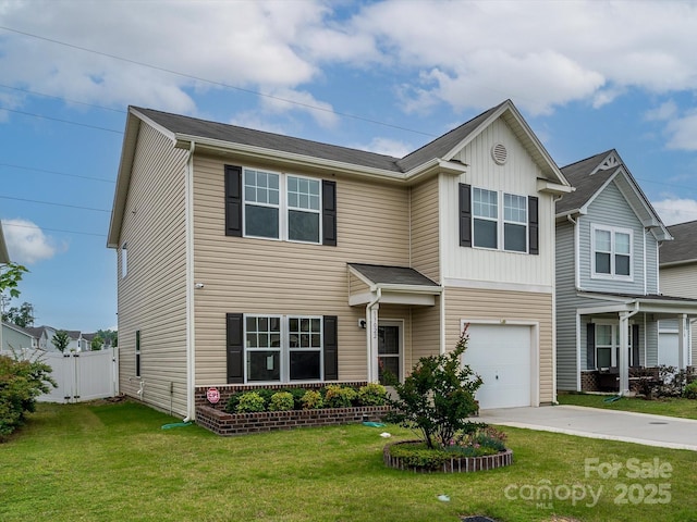 13022 Hill Pine Rd, Midland, NC 28107 - view of front of house featuring driveway, a garage, and board and batten siding