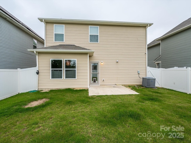 13022 Hill Pine Rd, Midland, NC 28107 - back of property with a patio and central air condition unit