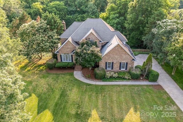 1115 Maremont Ct, Matthews, NC 28104 - view from above of property with a heavily wooded area